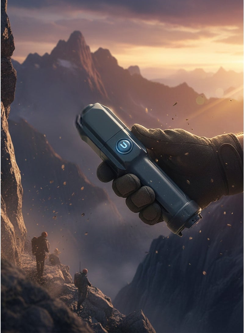 1PCS Outdoor Portable LED Flashlight – USB Rechargeable Zoomable Emergency Torch for Camping, Hiking & Work - Image 1