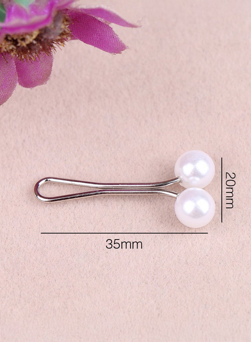 AEENAA 12 Pcs Hijab Pins Set with 12 Colors, Pearl Head Safety Pins for Scarf and Shawl, Non-Snag Magnetic Style Hijab Clips for Women (Color May Vary) - Image 4