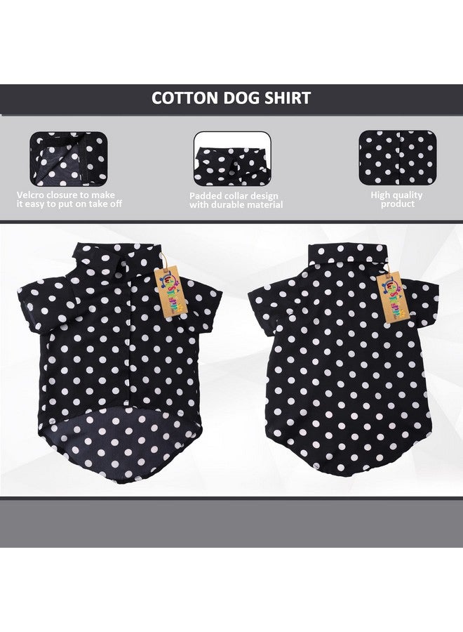Western Era Super Soft Trendy Printed Shirt, Ultra Comfort Dog Apparel, Cotton Printed Breathable Basic Vest Dog Shirt, Cute Lightweight Thin Shirt For Your Furies (Polka Black) (Xlarge - 24Inch) - Image 4