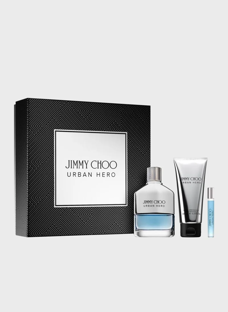Jimmy Choo Urban Hero Edt 100ml + After Shave Balm 100ml + Edt 7.5ml Gift Set