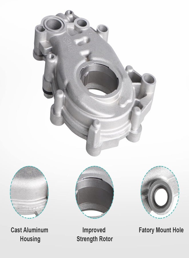 Dexepe Oil Pump,M353 Oil Pump Compatible with Chevy GMC Buick Enclave Cadillac Impala Traverse Saturn Saab 2.8L 3.0L 3.6L V6 DOHC 24 Replace # 12640448 224-43667 - Image 2