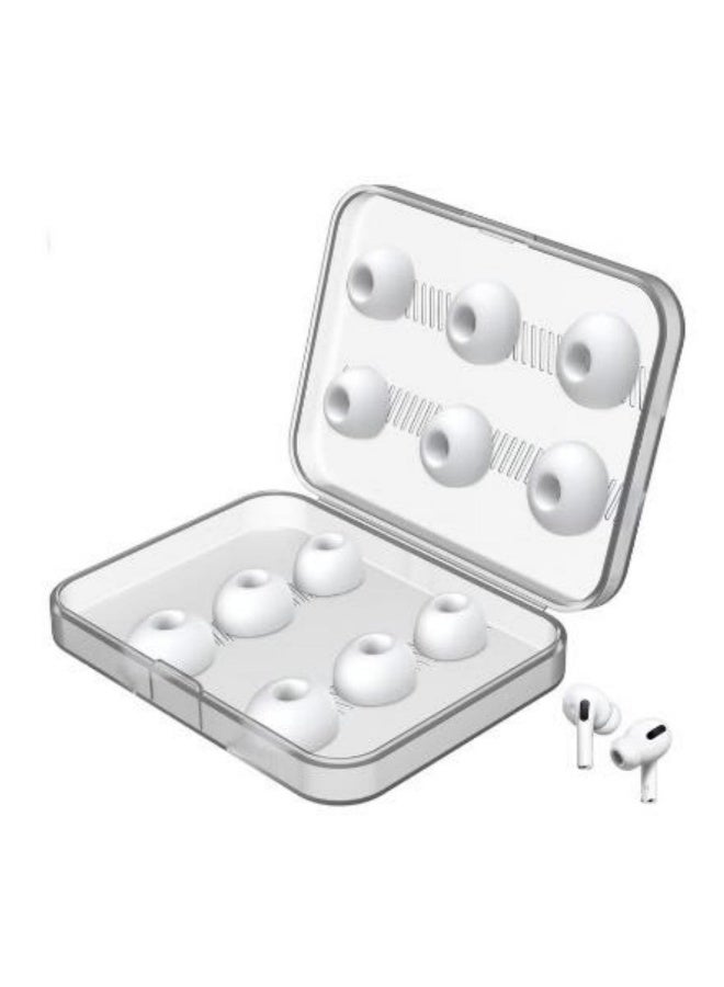 12 Pieces Replacement Ear Tips For Airpods Pro/Airpods Pro 2, 2nd Generation With Noise Reduction Hole, Silicon Ear Buds Tips With Portable Storage Box  - Image 1