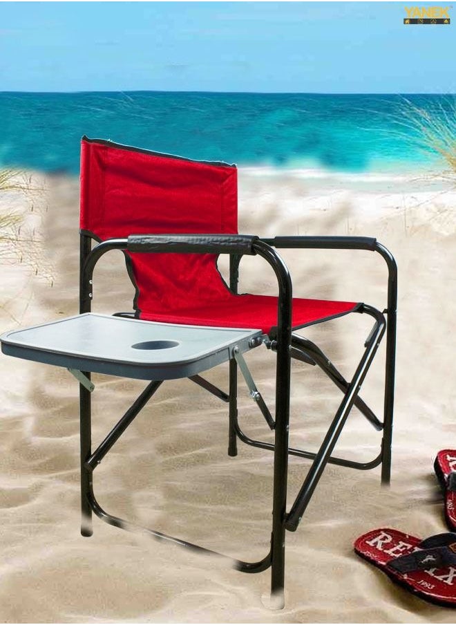 YANEK - Foldable Camping Chair with Cup Holder - Image 1