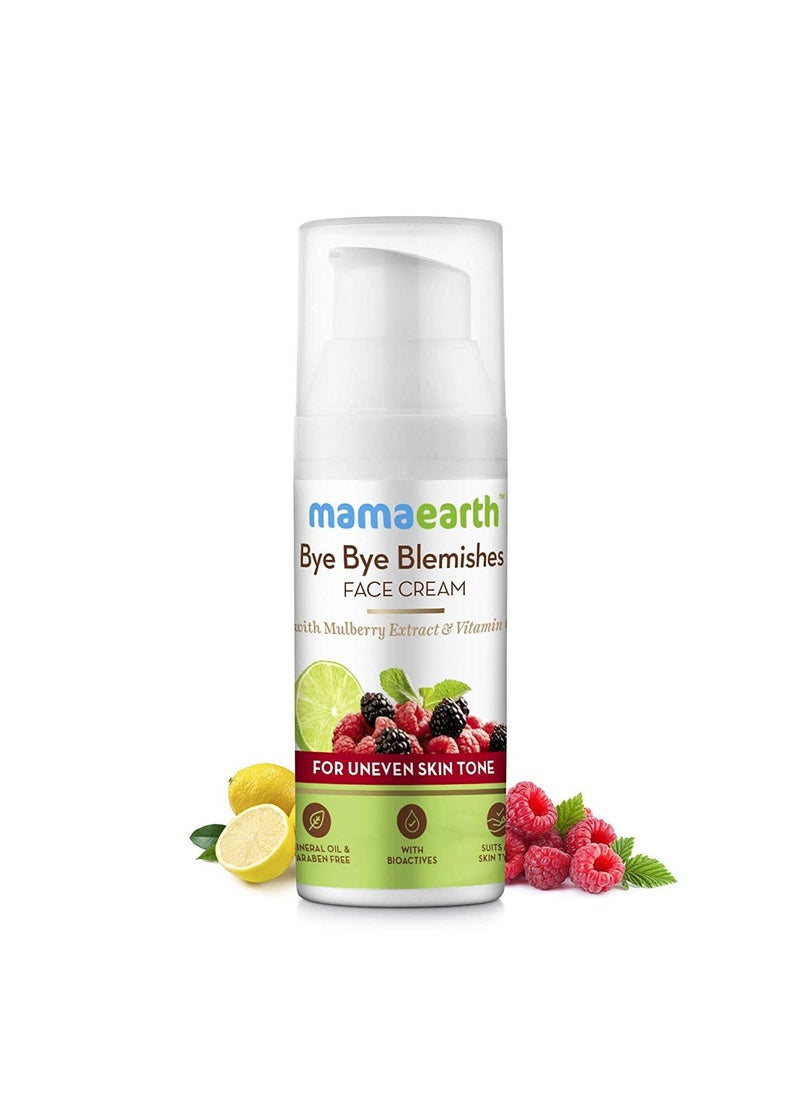 Mamaearth - Bye Bye Blemishes Face Cream Mulberry Extract & Vitmain C - Image 1