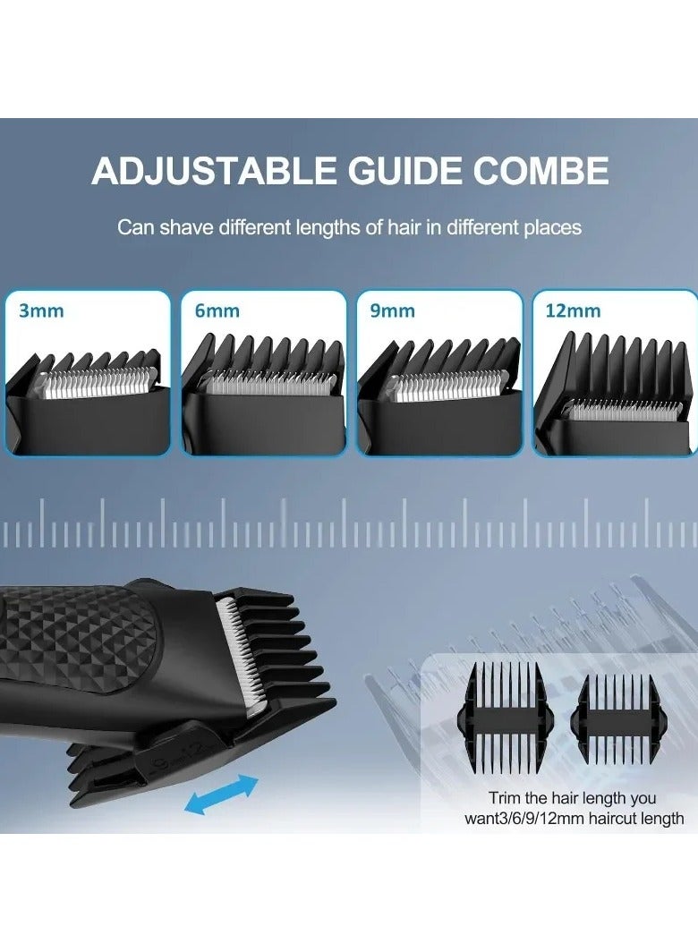 AROAQ Body Hair Trimmer for Men Electric Groin Hair Trimmer Rechargeable Ball Shaver Groomer Replaceable Ceramic Blade Head Waterproof - Image 4