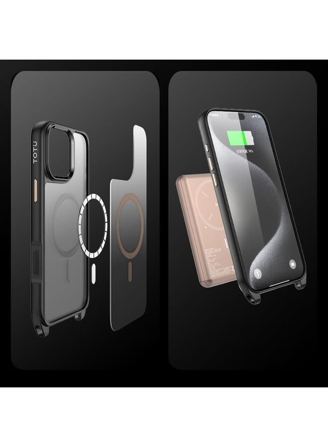 توتو ديزاين جراب هاتف TOTU PC-26 لهاتف iPhone 16 Pro Max مع فتحة حبل مغناطيسي من MagSafe Skin Feel - Image 4