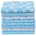 Aubliss 8pcs Fat Quarter Fabric Bundles 100 Cotton 20 x 20 Quilting Cotton Craft Fabric PreCut Squares Sheets for Patchwork Sewing Quilting Crafting - Image 2