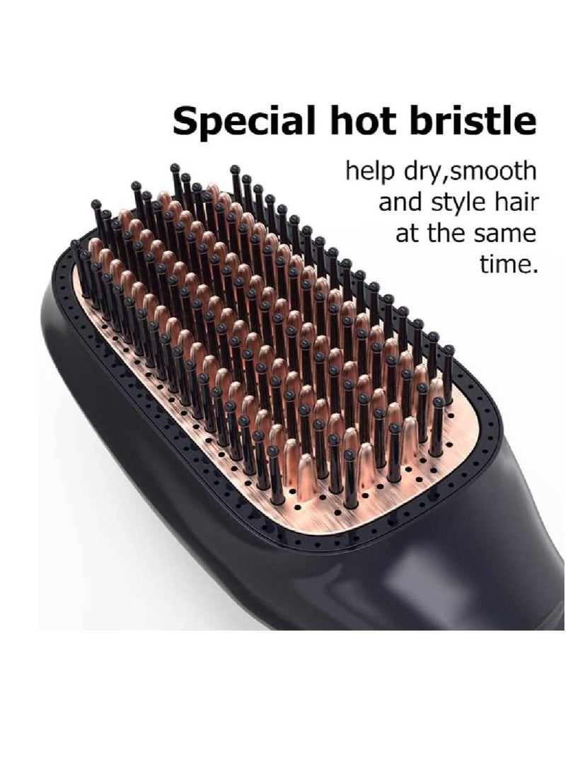 Rabos 2 In 1 Professional Hair Dryer Brush Negative Ion Blow Hair Straightening Hot Air Electric Comb - Image 2