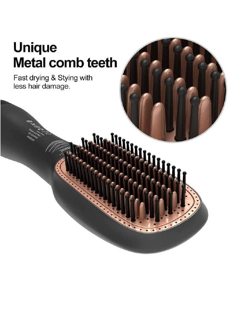 Rabos 2 In 1 Professional Hair Dryer Brush Negative Ion Blow Hair Straightening Hot Air Electric Comb - Image 5