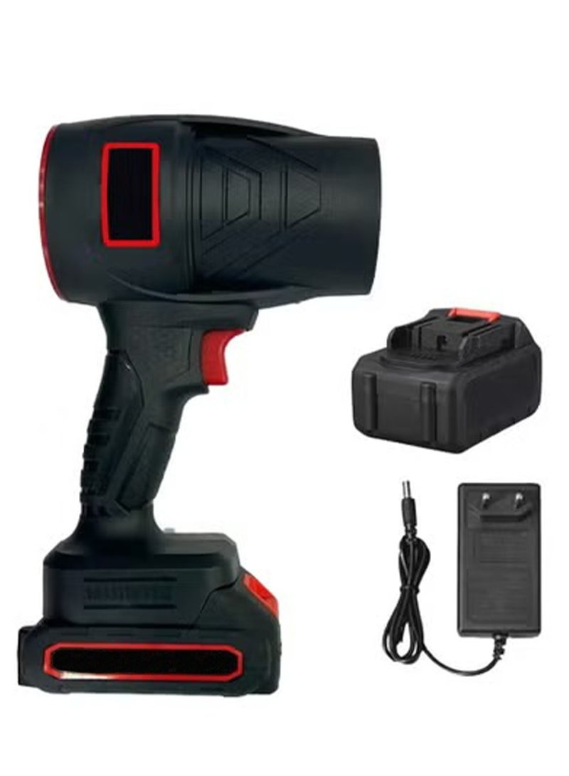 منفاخ هواء توربو قوي 24 فولت، منظف أوراق الشجر والغبار الكهربائي الصناعي، محرك نحاسي عالي السرعة لتنظيف المنزل والفناء وورشة العمل بكفاءة - Image 1