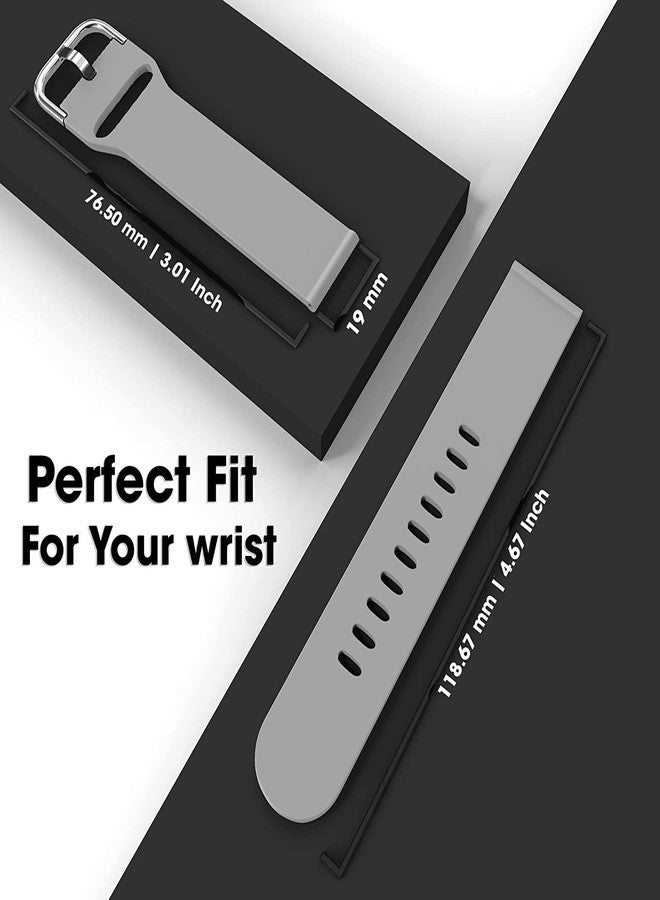 Sounce Silicone 22mm Replacement Watch Strap with Metal Buckle Compatible with Boat Xtend, Boat Xtend Pro, Noise Colorfit Pulse 2 Max, Noise Pulse Go Buzz, Fireboltt Phoenix, Fireboltt Rage, Boat Flash, Noise Colorfit Pulse Grand, Noise Colorfit Ultra Smart Watch & All Watches (Set of 3) - Image 4