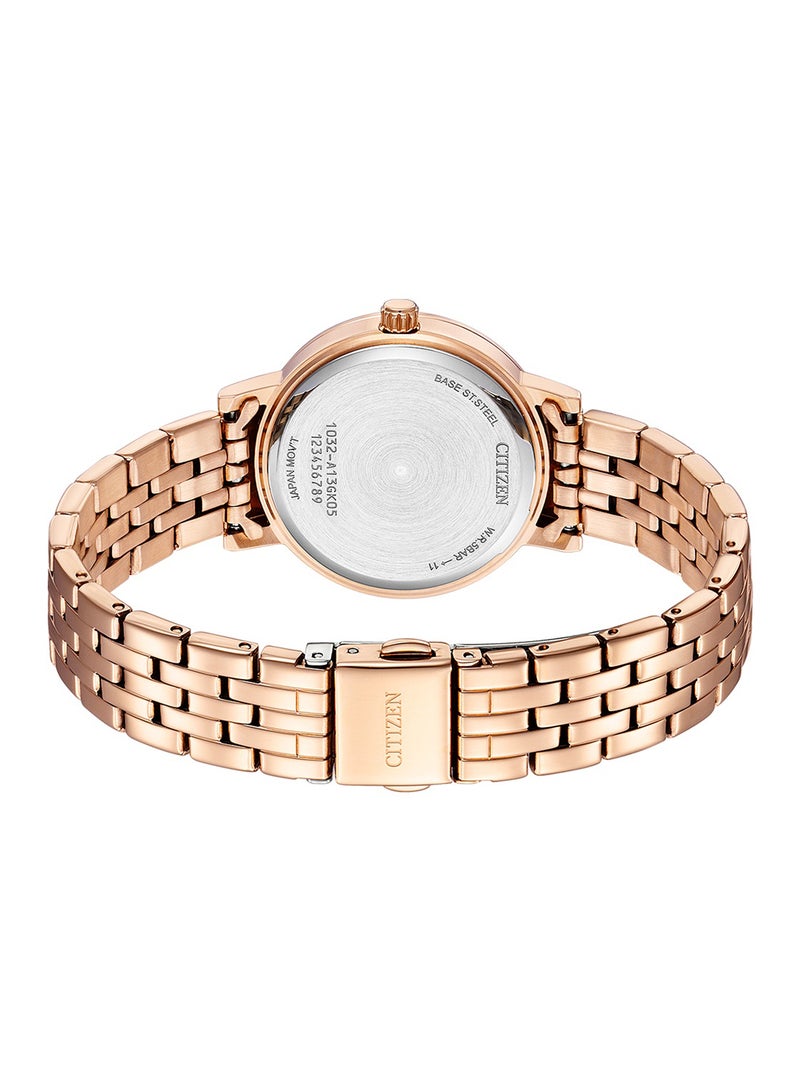 CITIZEN ساعة سيدات سيتيزن AQ ميد EL3108-53D - Image 2