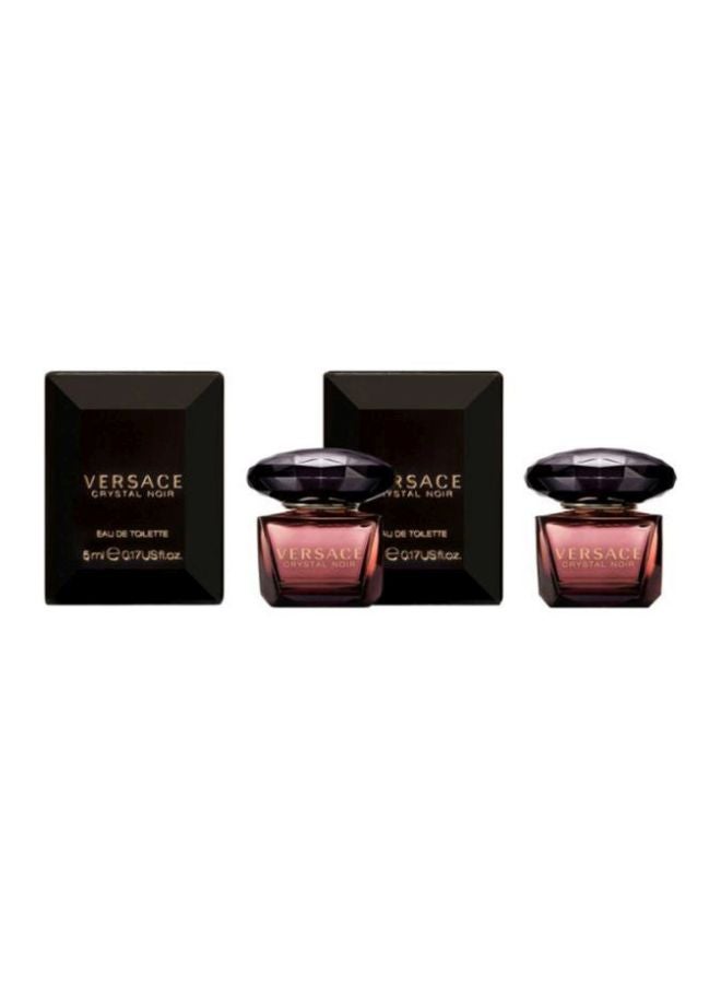 VERSACE Set Of 2 Crystal Noir EDT 5ml 2x5ml - Image 2