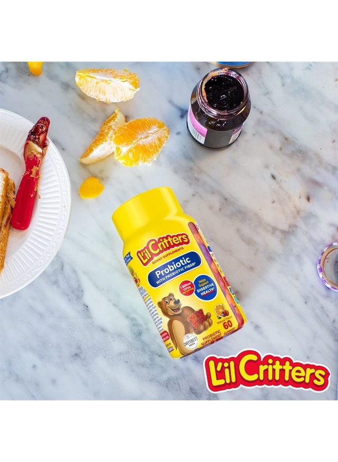 Lil Critters حلوى البروبيوتيك للأطفال، 60 قطعة - Image 5