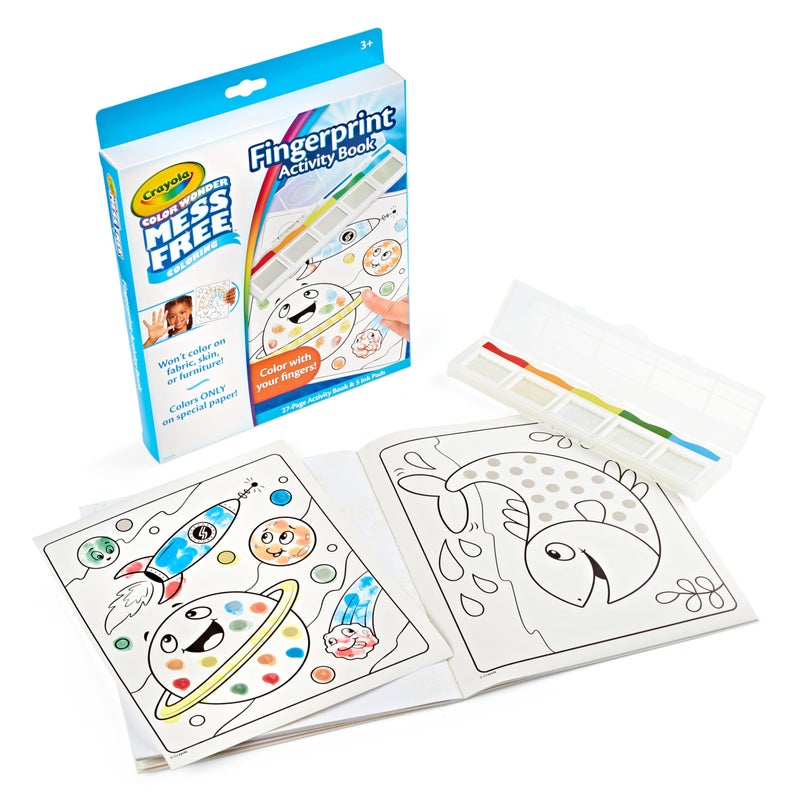 Crayola Color Wonder Mess Free Fingerprint Ink Painting Activity Set, Toddler Finger Painting Alternative, Stocking Stuffers for Kids, Holiday Gifts - Image 1