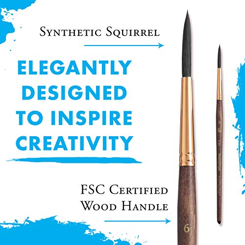 Princeton Neptune Watercolor Paintbrush, Script , Size 6 - Image 4