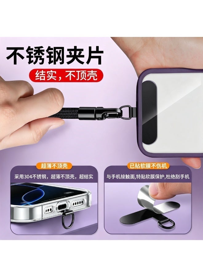 Adjustable Phone Wrist Strap Lanyard, Detachable Nylon Mobile Phone Charm Strap with 360° Rotation Tether Tab, Anti-Lost Phone Accessories Gift for Women & Men - Image 4
