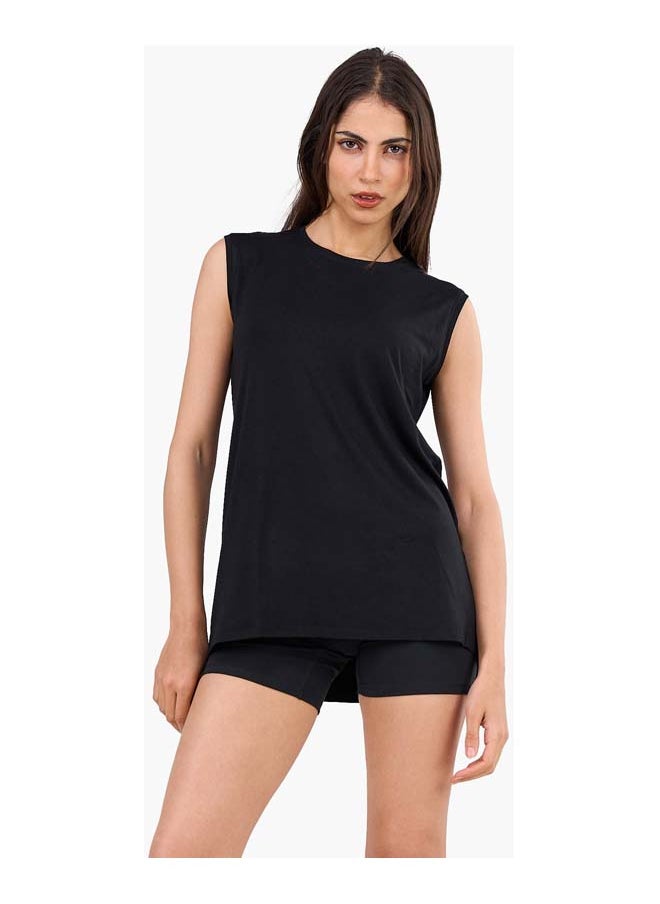 Clue Sleeveless Viscose T-Shirt  - Image 1