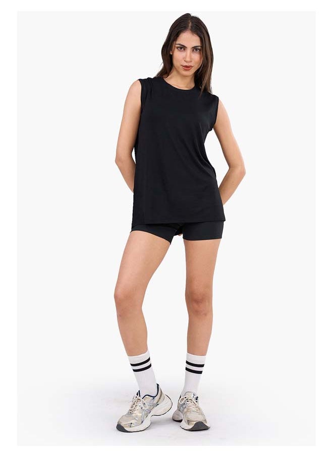 Clue Sleeveless Viscose T-Shirt  - Image 4