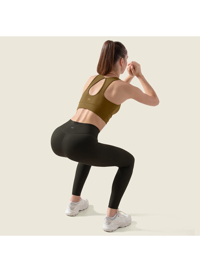 Vfu Small Glutinous Ball Sports Bra Women's Running Shockproof Sports Vest Fitness Beauty Back Deep Tea Brown XL - Image 4