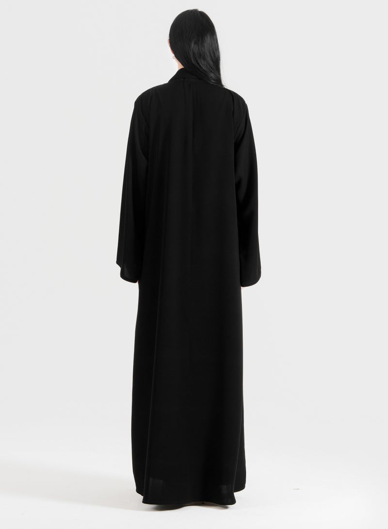 Rosette Abaya Black Flora Jacket - Image 3