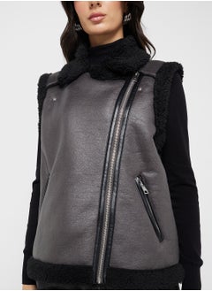 VERO MODA Zip Detailed Waistcoat  - Image 2