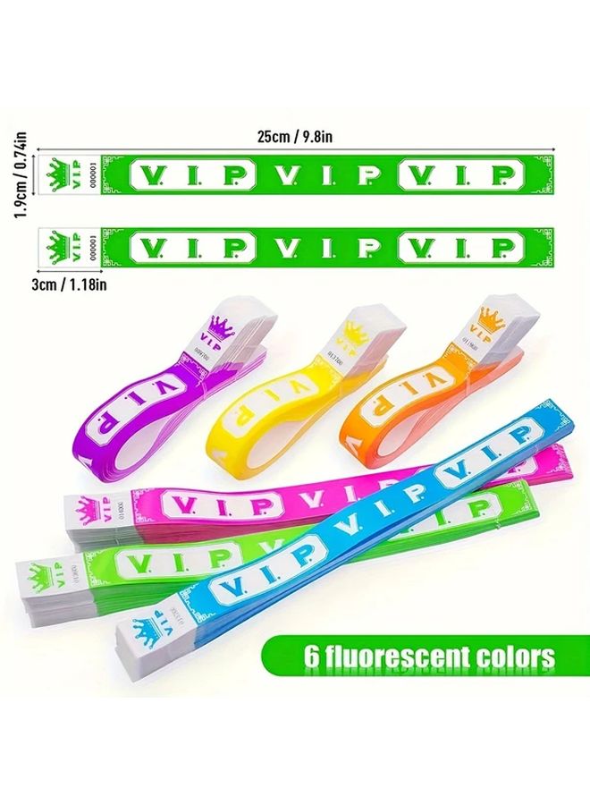 50 Pcs Green Neon Glow VIP Bracelets Waterproof Lightweight Party Supplies - Image 4