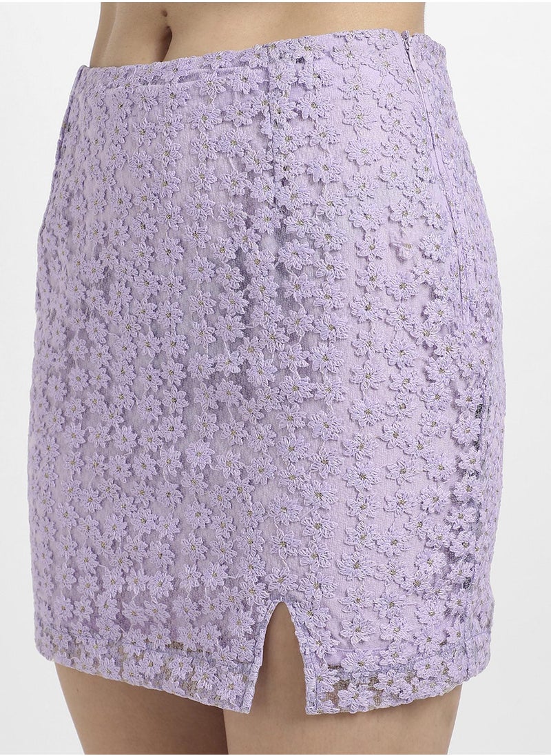 PINACOLADA - Women's Lavender Micro Flower Co-Ord Set - Image 1