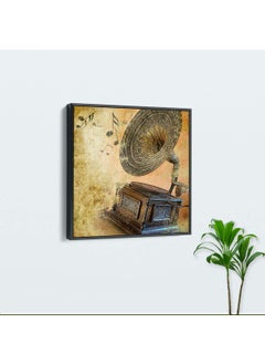 Paper Plane Design PAPER PLANE DESIGN Luxury Wall Art Floating Frame Canvas Painting Size (18 x 18 inch) (Frame - C) ,multicolor  - Image 3