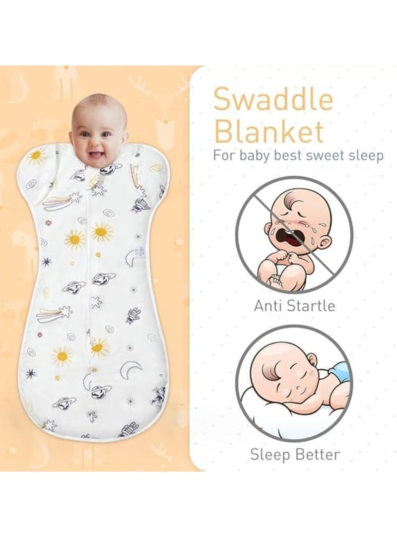 Generic Baby Swaddle Wrap,Swaddle Blanket Sleep Sack with Arms Up 0-6 Months Boys Girls Ultra-Soft Newborn Sleeping Wraps Sleeping Bag for Newborn  - Image 2