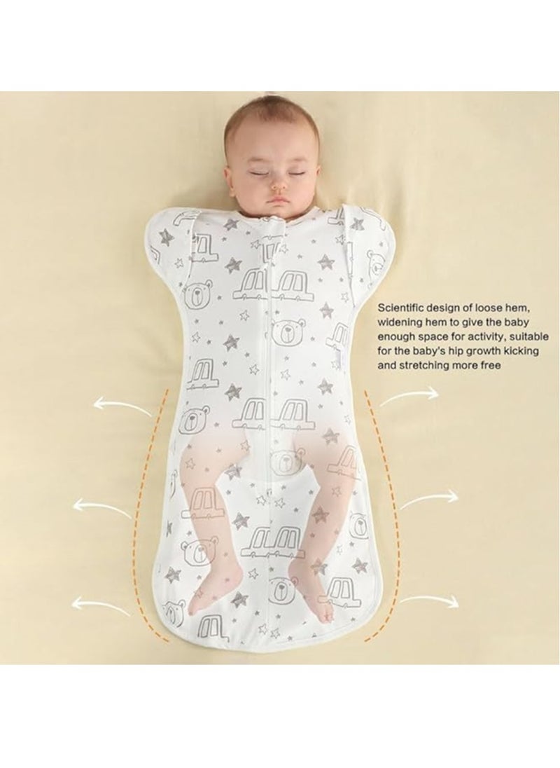 Generic Baby Swaddle Wrap,Swaddle Blanket Sleep Sack with Arms Up 0-6 Months Boys Girls Ultra-Soft Newborn Sleeping Wraps Sleeping Bag for Newborn  - Image 5