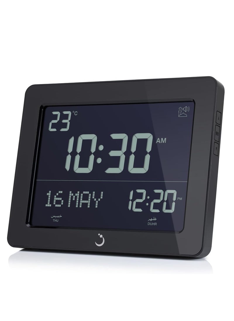 Al Fajr Alfajr Azan table and wall clock Black  - Image 2