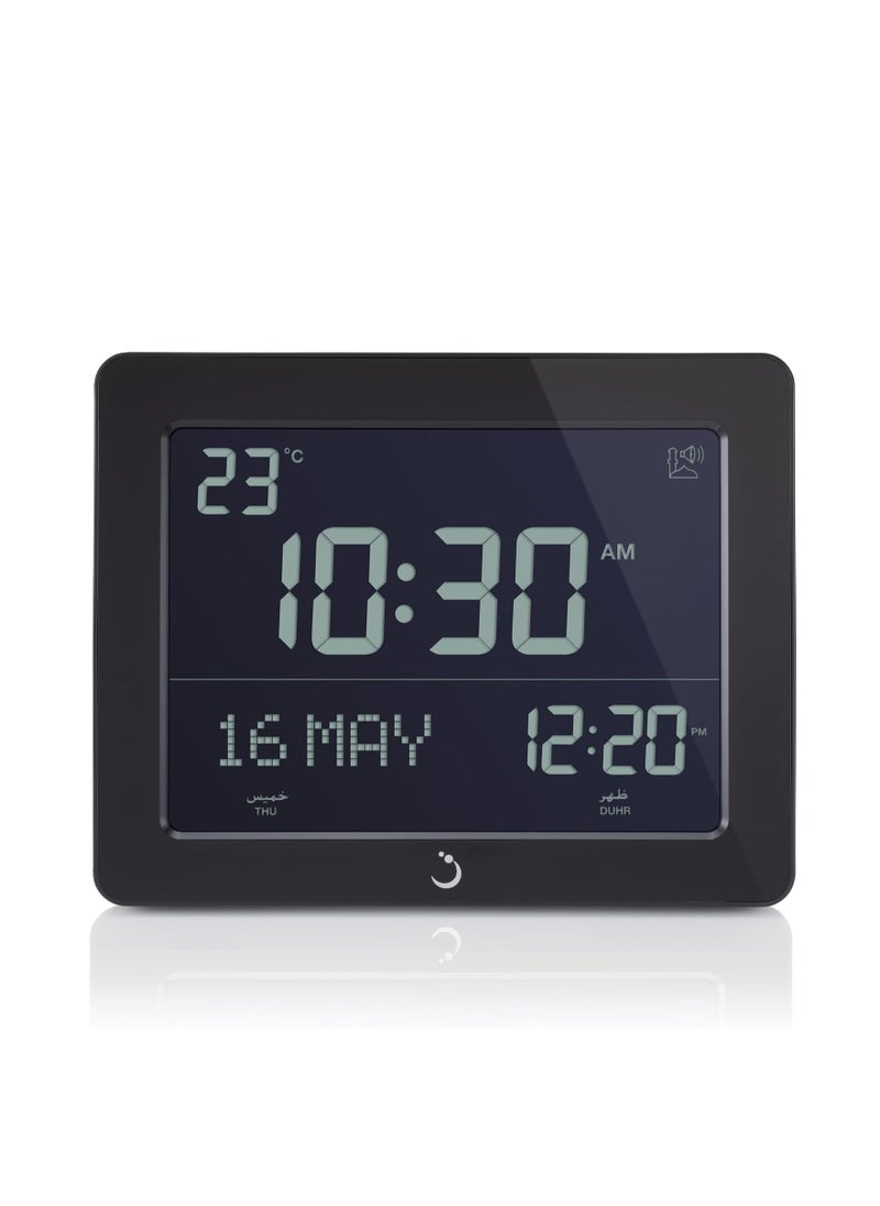 Al Fajr Alfajr Azan table and wall clock Black  - Image 1