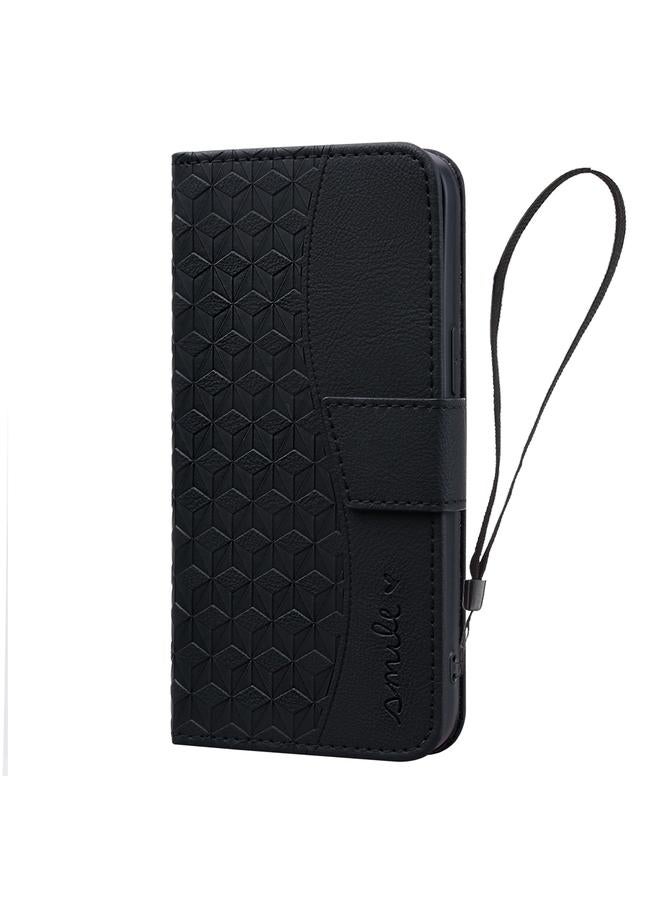S-TOP Case For Samsung Galaxy A13 Diamond Buckle Leather Phone Case with Lanyard - Image 2