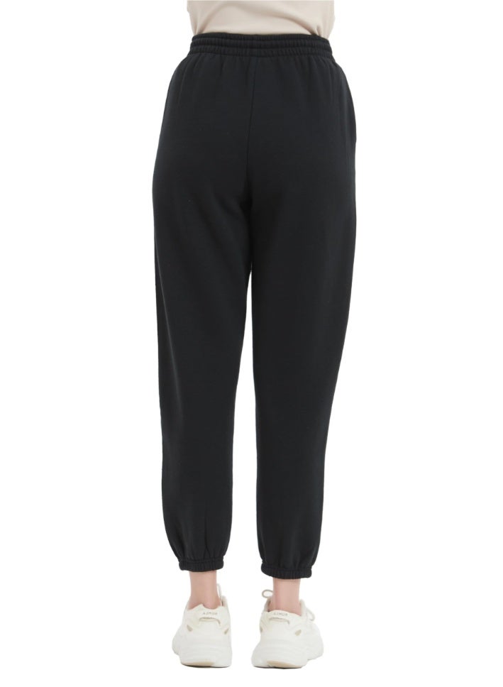 Men's Tapered Joggers Pants - Elastic Waist & Cuffed Ankle Trousers, Grey & Black Casual Athletic Track Pants for Gym, Outdoor, Casual Attire - Spring/Fall Season - Image 2