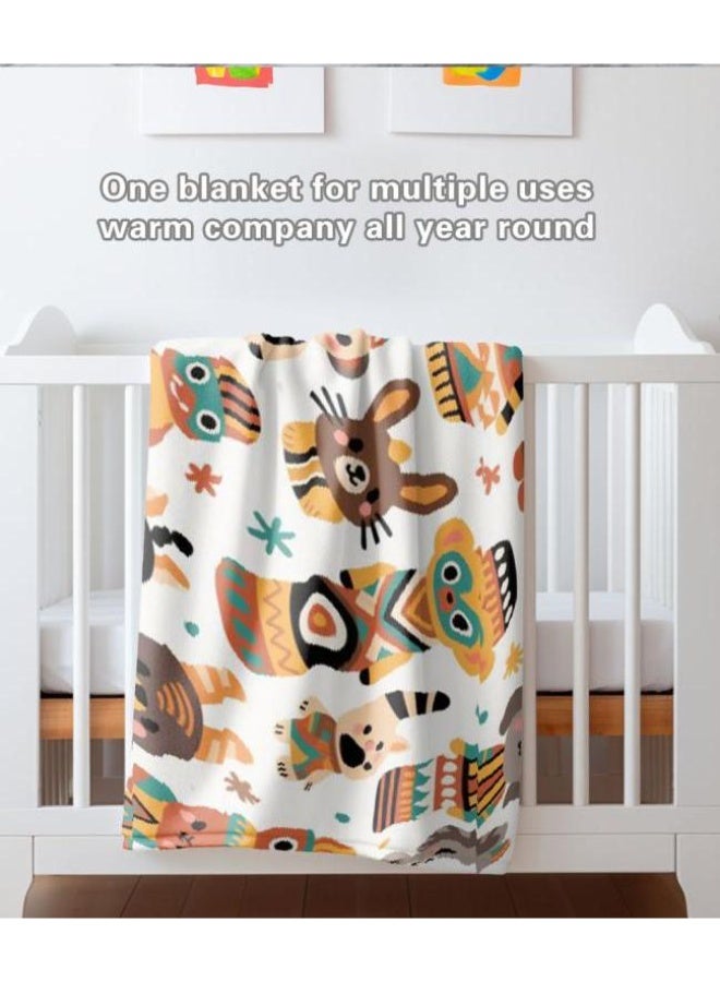 general Baby and children's cartoon flannel thin blanket (warm and comfortable, suitable for sleep, game use) 70cm*100cm - Image 5