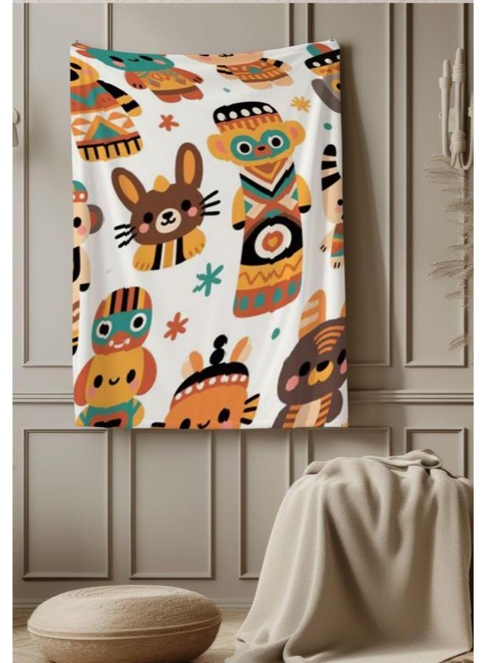 general Baby and children's cartoon flannel thin blanket (warm and comfortable, suitable for sleep, game use) 70cm*100cm - Image 3