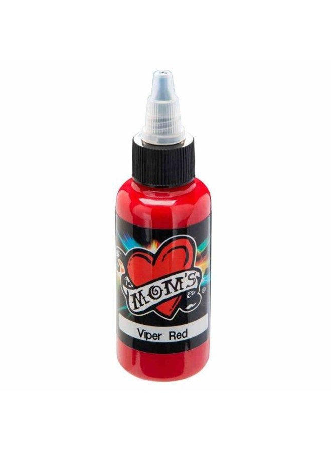 MOM'S VIPER RED Millennium 1/2oz Tattoo Ink HALF Millenium Milennium - Image 2