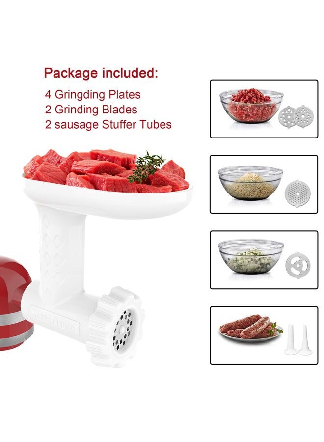 KITCHTREE Meat Grinder Attachment for KitchenAid Stand Mixers Includes Food Grinder Attachment and Sausage Stuffer Attachment - Image 5
