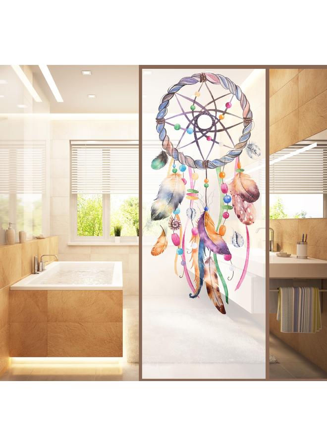 Bluejw 3D Anti-scratch Glue-free Electrostatic Privacy Glass Stickers Shading Stickers Bathroom Glass Door Stickers 120cm * 58cm - Image 4