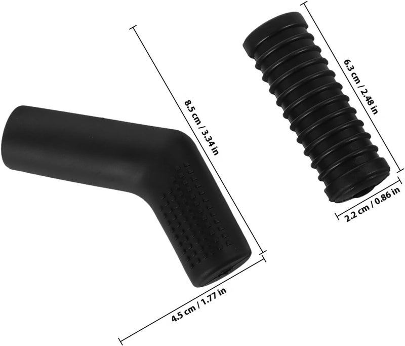 Universal Motorcycle Gear Shift Lever Cover, 5pcs Black Anti-Slip Rubber Shifter Sleeve Protective Pads for Off-Road Bikes and Motorbike Foot Controls - Image 2