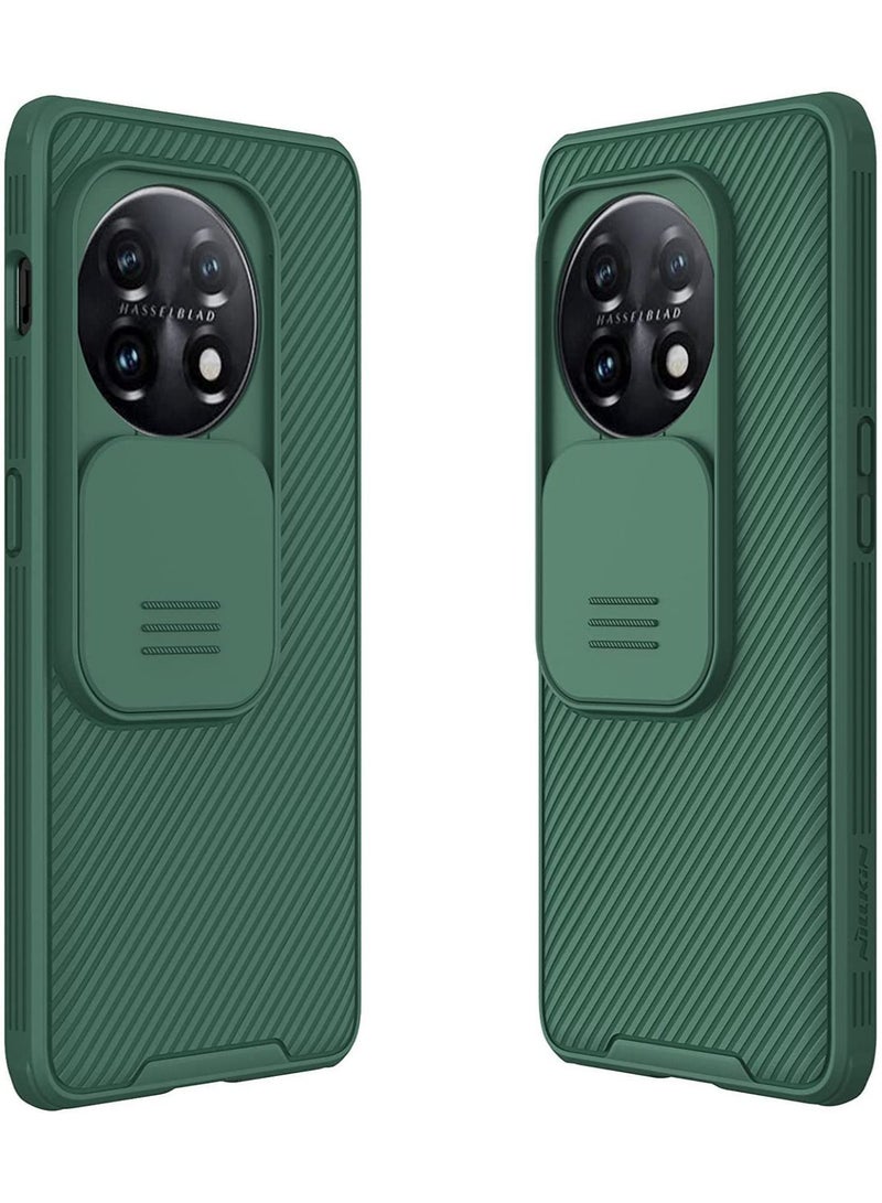 Nillkin حافظة متوافقة مع هاتف Oneplus 11 غطاء منزلق لحماية عدسة الكاميرا ومصد TPU وظهر صلب من مادة البولي كربونات - Image 1