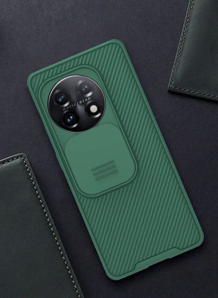 Nillkin حافظة متوافقة مع هاتف Oneplus 11 غطاء منزلق لحماية عدسة الكاميرا ومصد TPU وظهر صلب من مادة البولي كربونات - Image 3