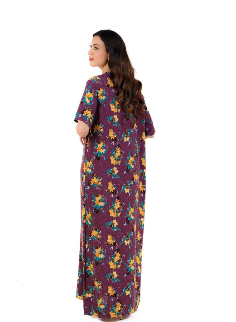 Comfort Floral Jalabiya For Women - Image 5