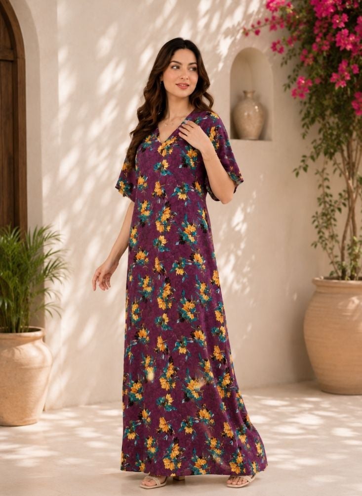 Comfort Floral Jalabiya For Women - Image 1