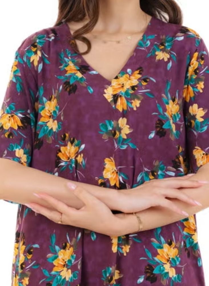 Comfort Floral Jalabiya For Women - Image 4