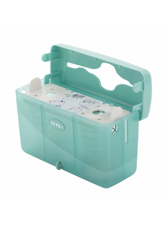 EZPULL EZ-PUll 4600T Countertop Slimfold Paper Dispenser, 9" x 3.5" x 6", Turquoise - Image 4