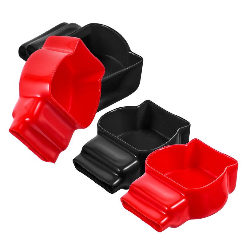 4pcs Battery Terminal Protector: Car Battery Terminal Caps Insulation Cover Cable Lug Caps Replacement for Car and Marine Use - Image 4