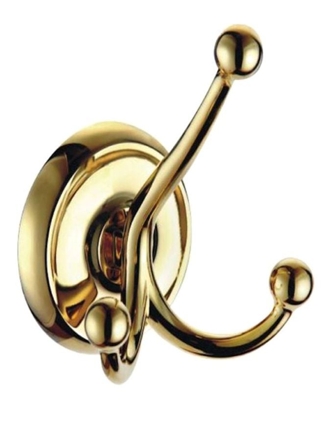 NIBEMINENT Bathrobe Towel Hook Wall Mount Finish Gold