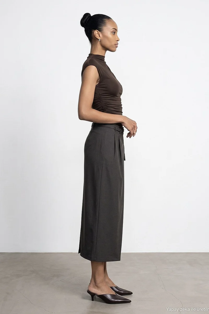 Dilvin Coffee Brown DILVIN Women's Blouse for Women | Best Price UAE